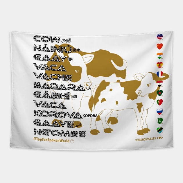 COW: Say ¿Qué? Top Ten Spoken (World) Tapestry by Village Values