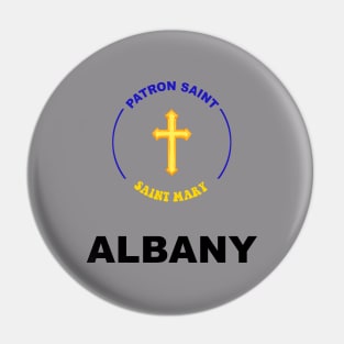 ALBANY NEW YORK PATRON SAINT Pin