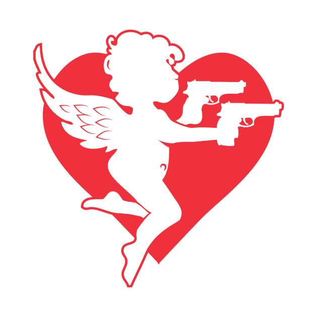 Valentine Cupid Pistols Lite Valentine's Day Gift by atomguy