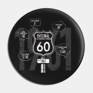 1961, 60th Birthday Celebrations Pin