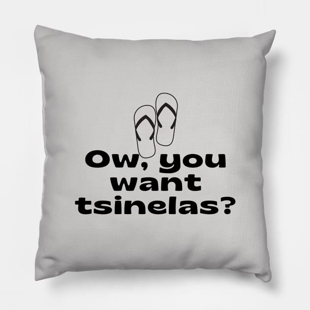 Pilipinas humor - Tagalog Mom Slipper Pillow by CatheBelan