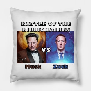 ZUCK VS. MUSK - OFFICIAL T-SHIRT Pillow
