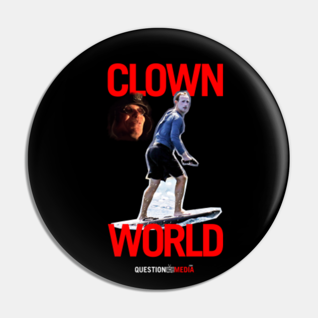 Mark Zuckerberg Surfing (QuestionTheMedia.com) - Mark Zuckerberg - Kołek | TeePublic PL