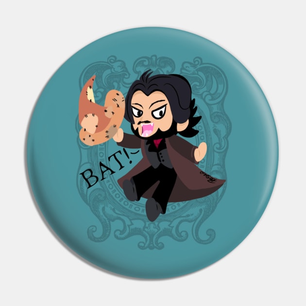 BAT! - bl*ody Stupid Hat Pin by GrannyPomshka