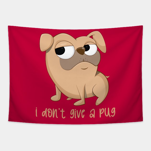i don't give a pug Tapestry by sj_arts