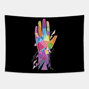 Abstract Cube Hand Tapestry