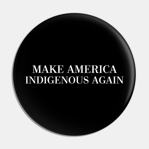 MAKE AMERICA INDIGENOUS AGAIN Pin by DankFutura