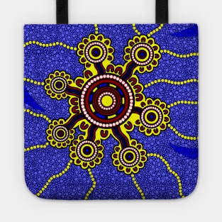 Aboriginal Art - Yellow Tote