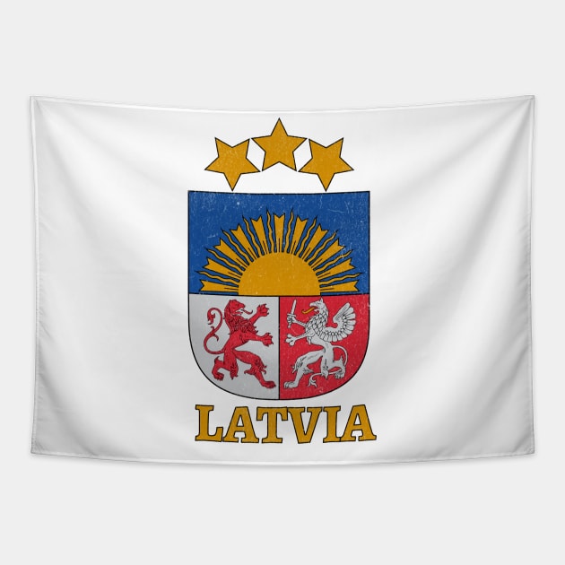 Latvian Coat of Arms Tapestry by SunburstGeo
