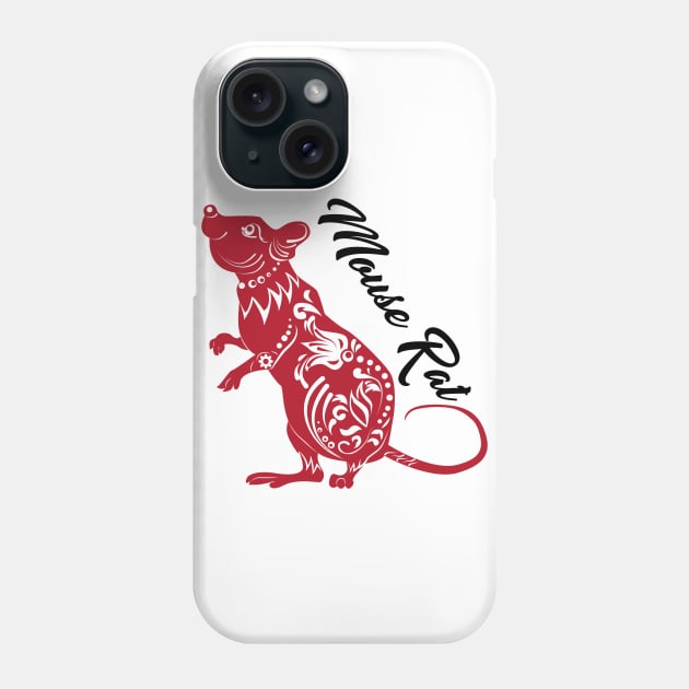 Mouse Rat Red Phone Case by SmartLegion