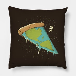 Pizza Earth  by Tobe Fonseca Pillow