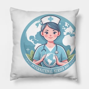 Global Care: Celebrating Nurses Everywhere Pillow