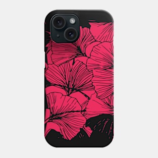 Japanese Flower Design Phone Case