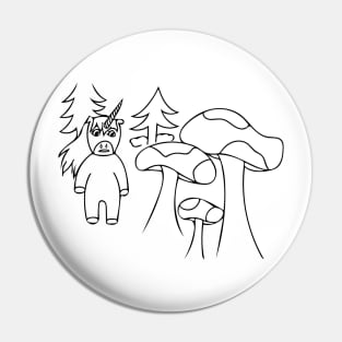 Unicorn in the Magical Forest Pin