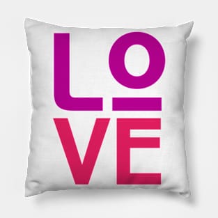 Love Awesome Typography Pillow