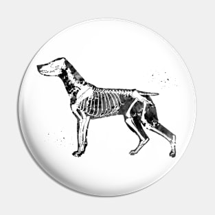 Dog Skeleton Pin