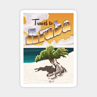 Aruba travel poster Magnet