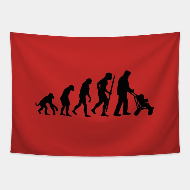 Evolution of the the super grandpa grandfather Tapestry by LaundryFactory