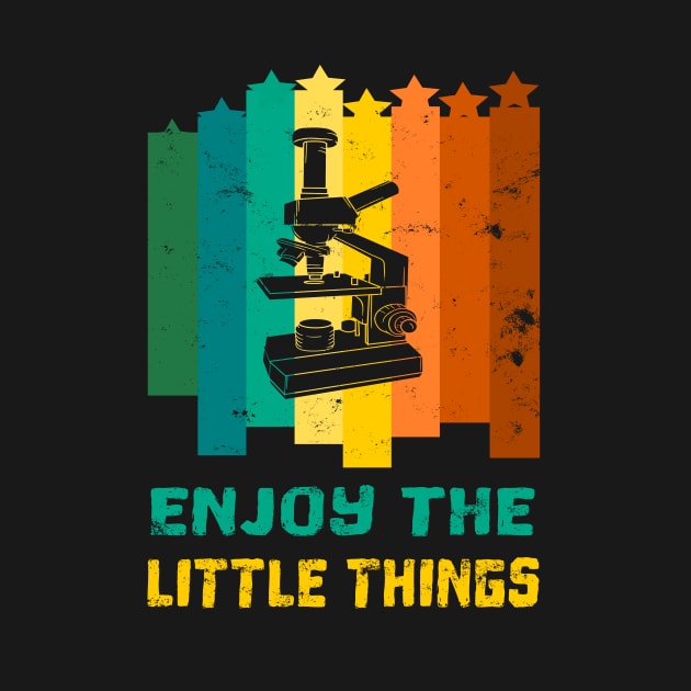 Enjoy the little things microscope laboratory gift by Lomitasu