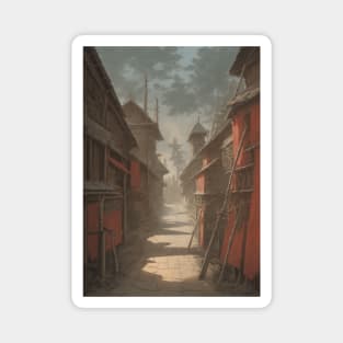 Empty Alley in Baldur's Gate - DND Scene Magnet