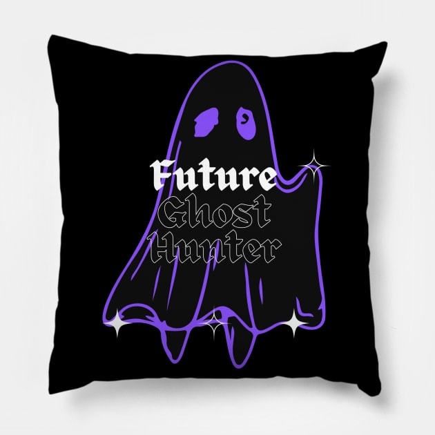 Future Ghost Hunter Pillow by Dropkick Queen