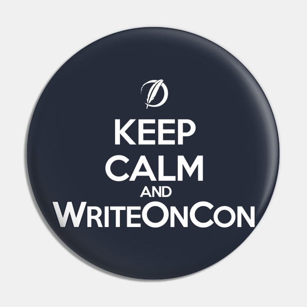 Keep Calm in Navy Pin by WriteOnCon