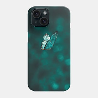 Blue and Black Butterfly Phone Case