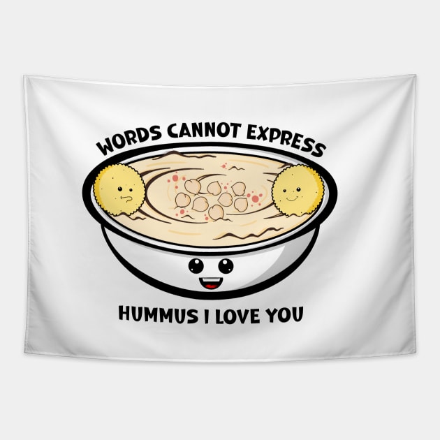 Time For Hummus Tapestry by Art by Nabes