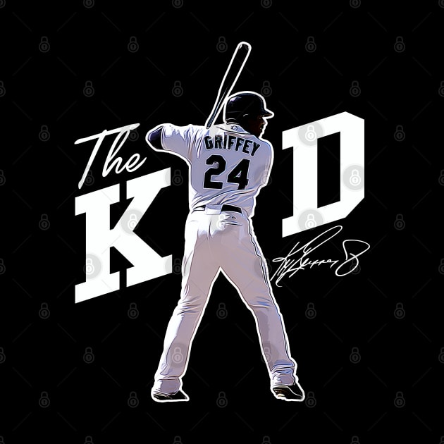 Ken Griffey Jr The Kid Basketball Legend Signature Vintage Retro 80s 90s Bootleg Rap Style by CarDE