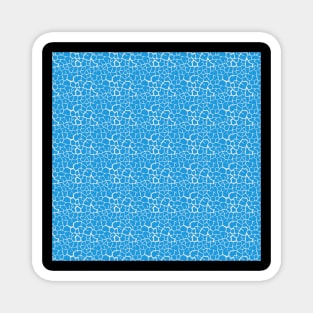 Elephant Print Skin Pattern Light Blue Magnet