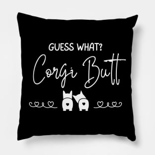 Guess What?  Corgi Butt (Back) - A Dog's World - Corgi Breed Pillow