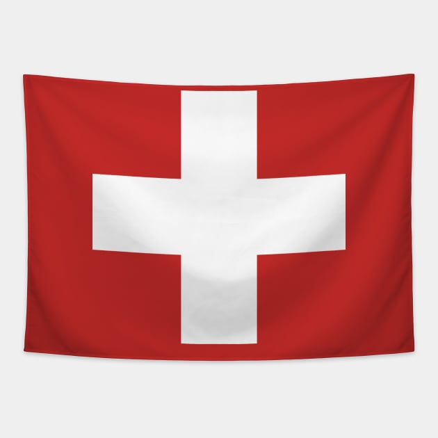 Swiss Switzerland Flag Tapestry by vladocar