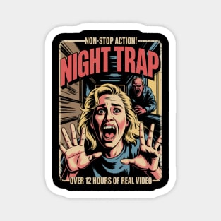 Retro Horror Movie Night Trap Fan Art Magnet