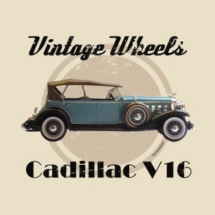 Vintage Wheels - Cadillac V16 T-Shirt