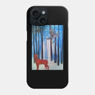 Lobo rojo Phone Case