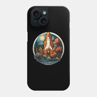 AI Generated Rocketship Phone Case