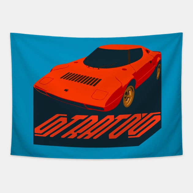 lancia stratos Tapestry by retroracing