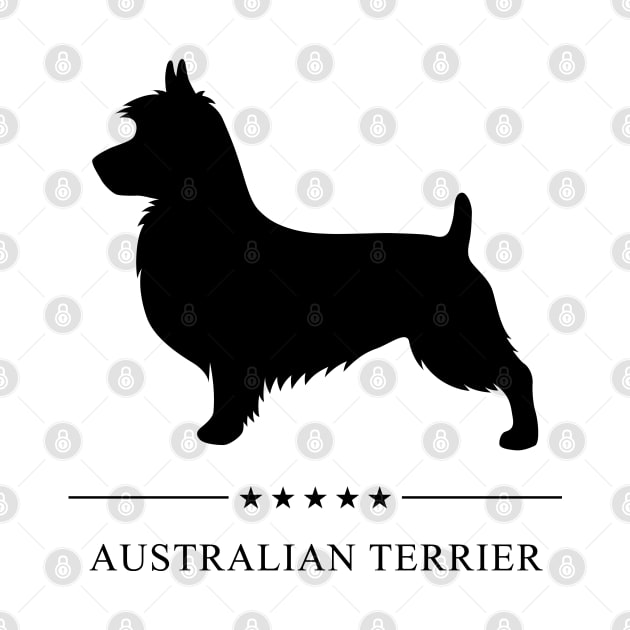 Australian Terrier Black Silhouette by millersye