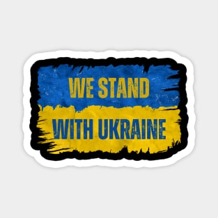 We Stand With Ukraine Magnet