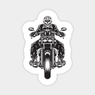 Vintage Skull Rider Magnet