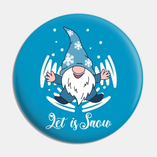 Merry Christmas Gnome Pin