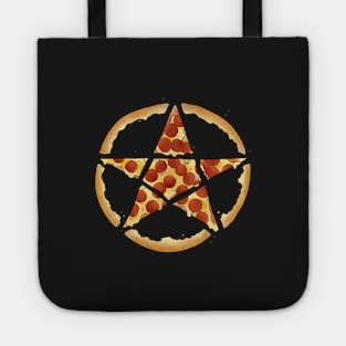 Pizzagram Funny Pentagram Pentacle Pizza Gift Tote