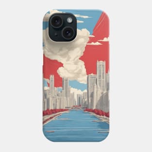 Chicago Illinois United States of America Tourism Vintage Poster Phone Case