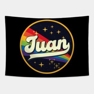 Juan // Rainbow In Space Vintage Style Tapestry