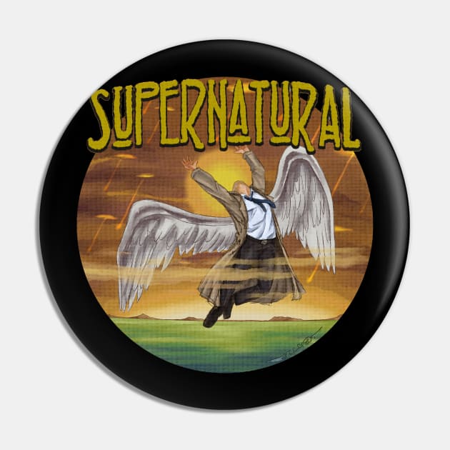 Supernatural: Castiel Fallen Pin by Legends Studios LHVP