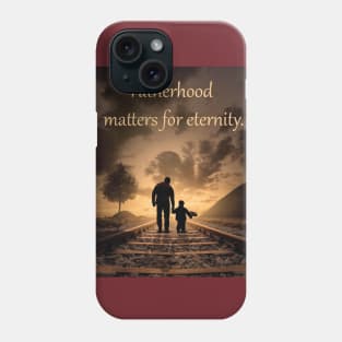 Inspiring gift for a Christian dad or father Phone Case