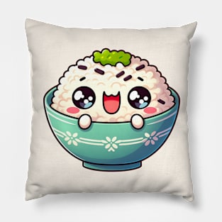 Adorable Rice Bowl Delight Pillow