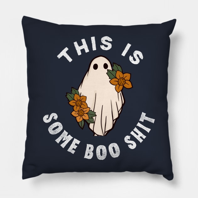 This Is Some Boo Sheet Halloween Pillow by Nomad ART