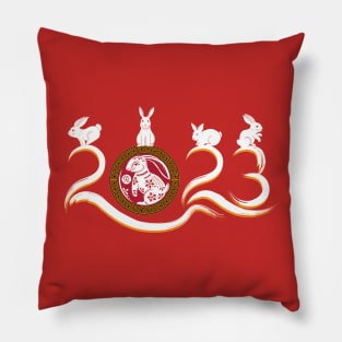 Year of the Rabbit Chinese Zodiac Chinese New Year 2023 Pillow