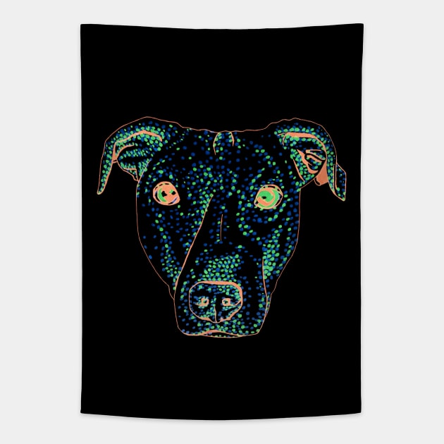 American Pit Bull Tapestry by RaLiz